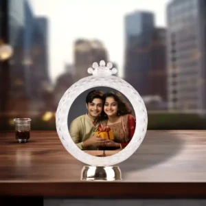 Round Crystal LED Frame for Sister