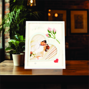 Heart Rectangular Photo Frame For Best Wishes