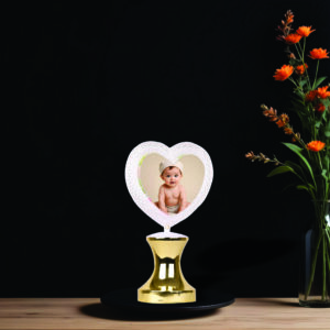 Personalised Heart Shaped LED Photo Frame