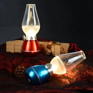 Blow-Control LED Kerosene Style Lamp